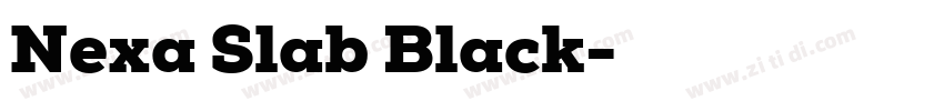 Nexa Slab Black字体转换